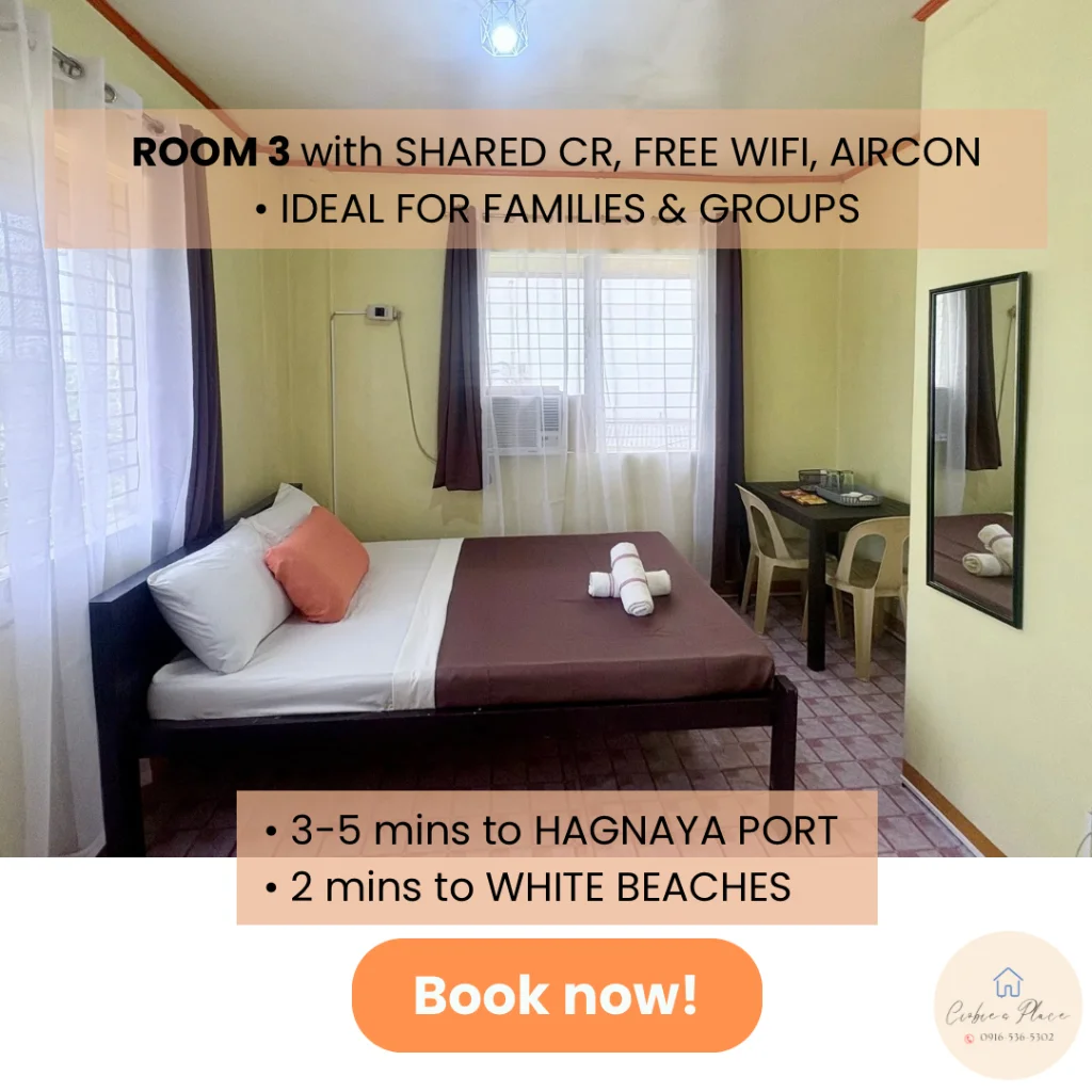 Budget AC Room3, Near Hagnaya Port & White Beaches