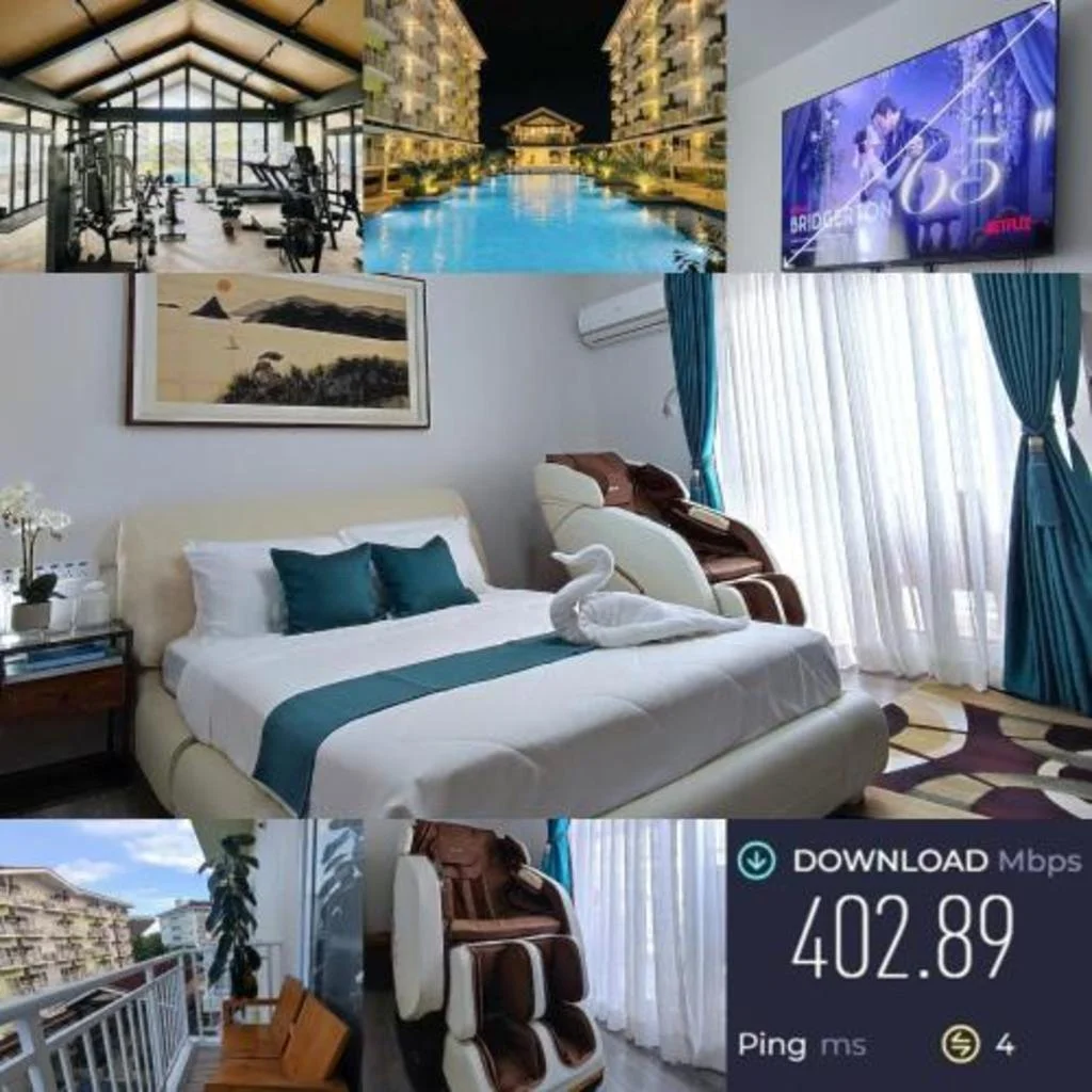 Pool View with Massage Chair-5 min to Cebu Airport